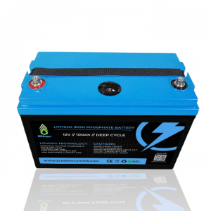 Baterie Elker LiFePO4 Lithium Battery 12v 100Ah Cu BMS Si LCD Indicator