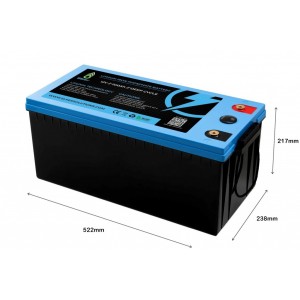 Baterie Elker LiFePO4 Lithium Battery 12v 200Ah Cu BMS Si LCD Indicator