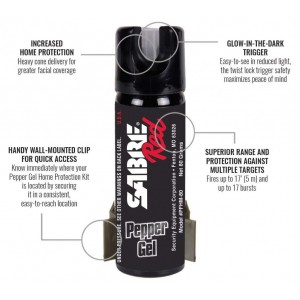 Spray Autoaparare Sabre Pepper Gel Home Defense + Suport 61.5g