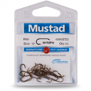 Carlig Fly Mustad Signature Nimph R90NPBR 25buc/plic Nr 12