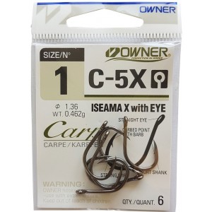 Carlig Owner C-5X Carp Iseama X With Eye Nr 2