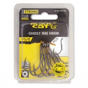 Carlig Somn Black Cat Ghost Rig Hook DG Coating 5/0 5buc