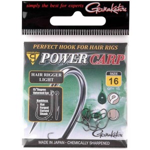 Carlige Gamakatsu Powercarp Hair Rigger Light Eyed 10buc/plic Nr 16