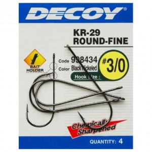 Carlige Offset Decoy KR-29 Worm Round Fine Nr 3/0