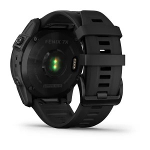 Ceas Garmin Fenix 7X Sapphire Solar Titan DLC Black Cu Curea Neagră