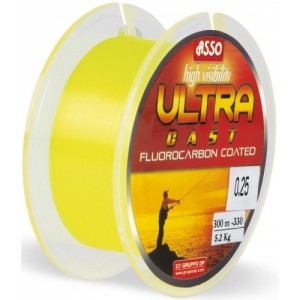 Fir ASSO Ultra Cast Galben Fluo 300m  0.20mm
