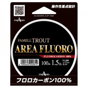 Fir fluorocarbon Yamatoyo Famell Trot Area 100m, 0.106mm