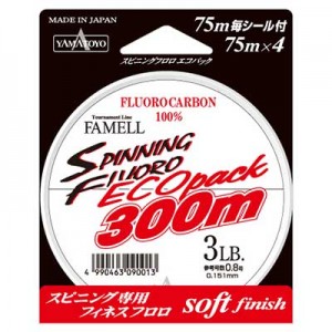 Fir fluorocarbon Yamatoyo Spinning Eco Pack 300m, 0.168mm