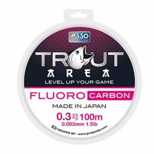 Fir Fluorocarbon Asso Trout Area White 100m 0.117mm 0.907kg