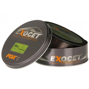 Fir monofilament Fox Exocet Trans Khaki 1000m 0.370mm 20lbs /9.09kgs 