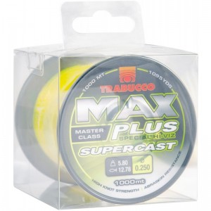 Fir Monofilament Trabucco Max Plus Line Supercast Yellow 1000m 0.30mm 8.50kg