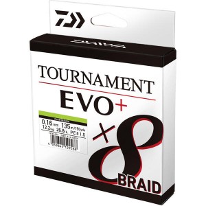 Fir Textil Daiwa Tournament 8X Braid EVO+ Chartreusse 135m 0.18mm 15.8kg