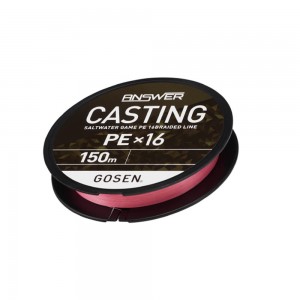 Fir Textil Gosen Answer Casting PE X16 Pink 150m 0.171mm 10.1kg