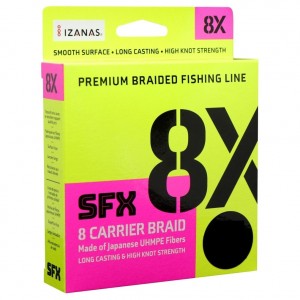 Fir Textil Sufix SFX 8X Carrier Braid Hot Yellow 135m 0.165 mm 10kg