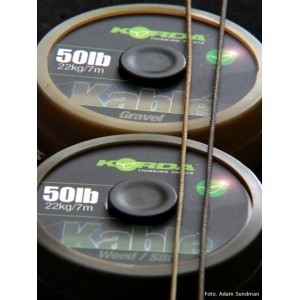 Leadcore Korda Kable Tight Weave Weed/Slit 7m 50lbs