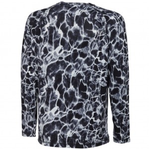 Bluza UV Savage Gear Long Sleeve T-Shirt Black Waterprint Marimea M