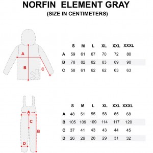Costum Norfin Element Gray L
