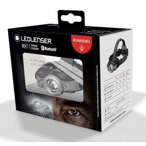 Lanterna Cap Led Lenser MH11 Black 1000lm Bluetooth + Acumulator + USB