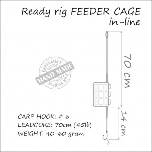 Montura Orange Carp Rig Feeder Cage in-line 60g