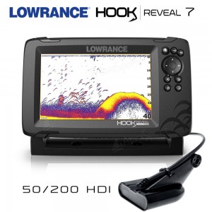 Sonar Lowrance Hook Reveal 7 83/200 HDI CHIRP