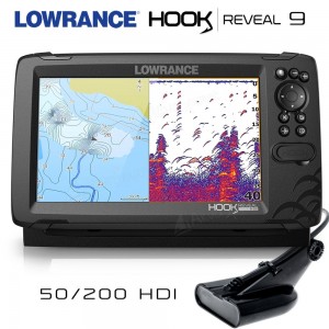 Sonar Lowrance Hook Reveal 9 50/200 HDI CHIRP