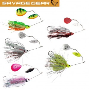 Spinnerbait Savage Gear Da Bush 21g Silver Holo Flame