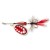 Lingurita Rotativa Cormoran Bullet Red-Silver-Fly nr.1, 3g