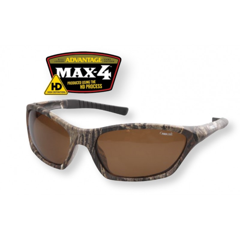 Prologic Anglerbrille Max4 Carbon Polarized Amber Polarisationsbrille 