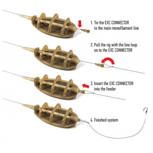 Method Feeder Inline Extra Carp With Connector 40g