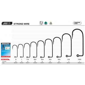 Carlige Jig Decoy Pro Pack Jig11 Strong Wire Nr 1/0  40buc/plic