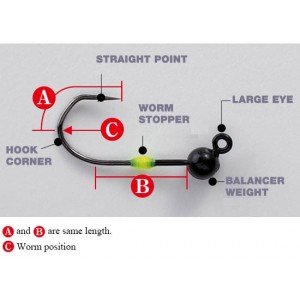 Jig Lestat Owner Balancer Head JH-88 No.11 0.2g 