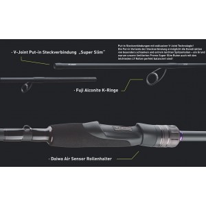 Lanseta Daiwa Prorex LTD Super Slim 802 MFS Zander  2.40m 10-35g