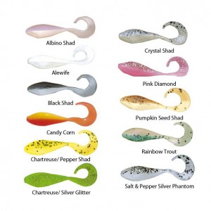 Bass Assassin Curly Shad 5cm Chartreuse Silver Glitter