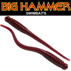 Big Hammer Salt Shaker Worms 12.5cm Watermelon Red
