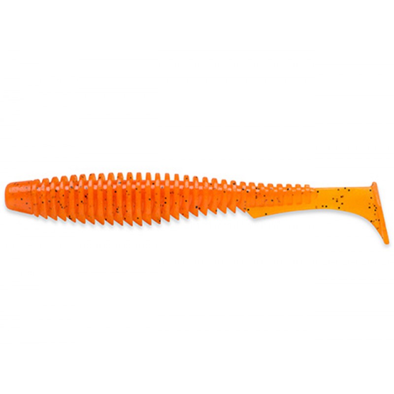 FishUp U-Shad 10.1cm Orange Pumpkin Black