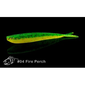 Split Tail Lunker City Fin-s Fish 12.5cm Fire Perch UV