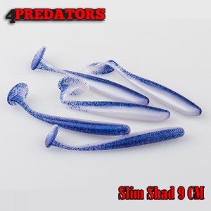 Shad 4Predators Slim Shad, 9cm, Teal-Blue