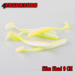 Shad 4Predators Slim Shad, 9cm, Chartreuse-Pearl