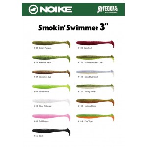 Shad Noike Smokin Swimmer 7.6cm 2.5g Green Pumpkin