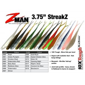 Shad Z-Man StreakZ 9.5cm WATERMELON RED