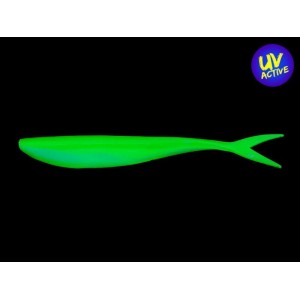 Split Tail Lunker City Freaky Fish 11.5cm Limetreuse UV Activ