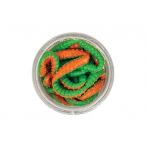 Berkley PowerBait Power Honey Worm 2.5cm Green Orange