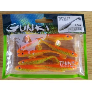 Shad Gunki Soft Bait Whiz 7.6cm Orange Chartreuse Belly