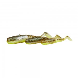 Shad Savage Gear Gobster 9cm 9g 5buc/plic Green Pearl Yellow 