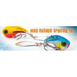Rapture Mad Rusher Spintail Jig 14g Holo Bone