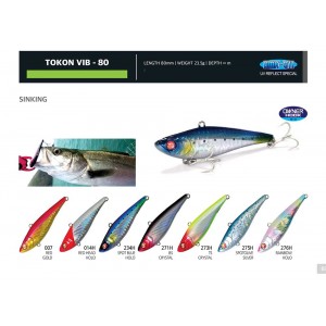 Vobler Damiki Tokon VIB-80 8cm 23.5g Sinking 275H