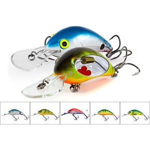 Vobler Salmo  Ratling Hornet Floating 3.5cm Yellow Holographic Shad