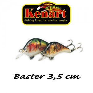 Vobler Kenart Baster 3.5cm 3g Sinking Natural Roach Fluo