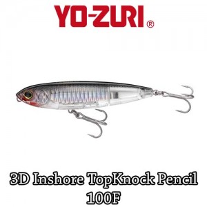 Vobler Yo-Zuri 3D Inshore TopKnock Pencil 10cm 18g Floating GHCS