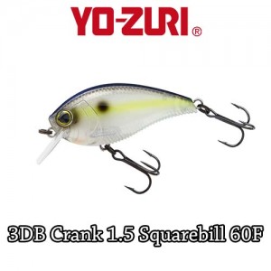 Vobler Yo-Zuri 3DB Crank 1.5 Squarebill 6cm 14g Floating GZSH